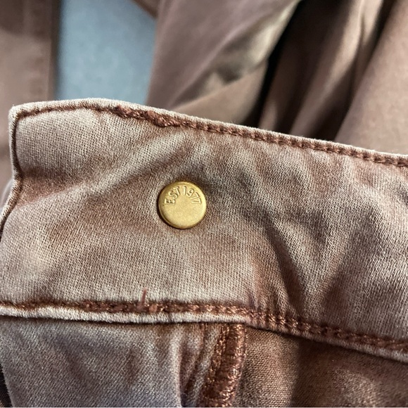 American Eagle Women 0 Jeggings Jeans Super Stretch AEO Sateen Low Rise Pockets - Picture 13 of 16